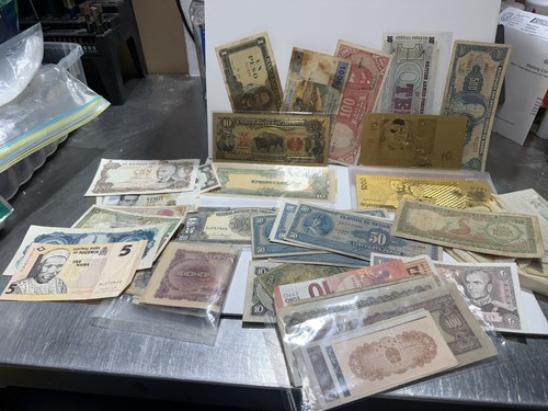 Mixed world paper money - world,