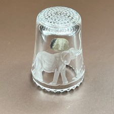 Thimble Etched Crystal