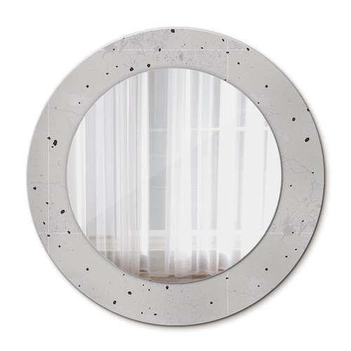 Ornate round mirror with - round,
