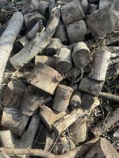 Garden Tree Choped Logs                (Read Description) one full compost bin  