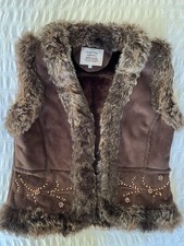 Miss Posh Gilet, Suede Effect