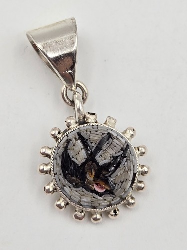 Micro mosaic bird pendant - bird,