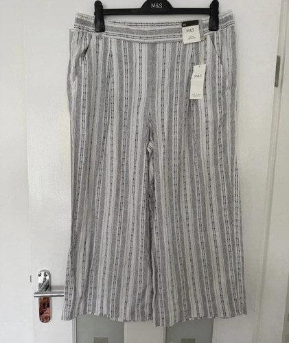 Wide cropped linen rich - wide,
