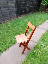 Vintage wooden Children's Folding Chair