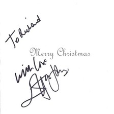 ELTON JOHN SIGNED CHRISTMAS CARD  UACC & AFTAL RD AUTOGRAPH  ROCKET MAN