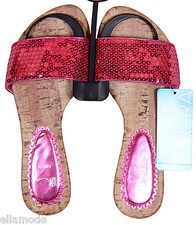 BHS Sequin Mule Sandals Beach