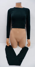 Zara Womens 2 Piece Set Size XS-S Green Leggings an Top VGC 
