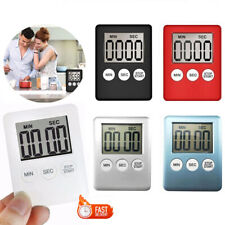Digital Kitchen Timer Large LCD Cooking Count-Down Up Clock Loud Alarm Magnetic