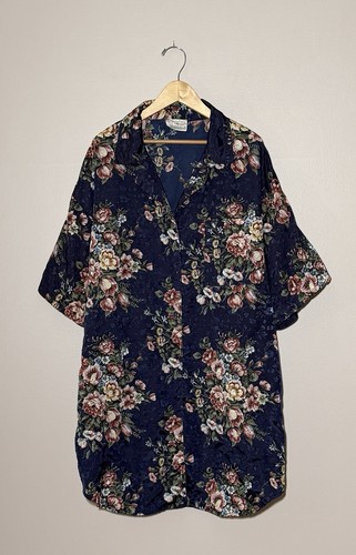Vtg val mode floral satin - vtg,