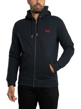 Superdry Men's Essential Logo Zip Hoodie, Blue