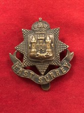 WW1 All Brass Cap Badge.  The