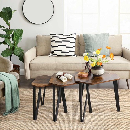 Rustic nesting coffee table - nesting,