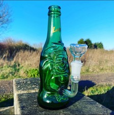 Lucky buddha Glassware Water Pipe Bong Collectible Glass Smoking HookahUK #1