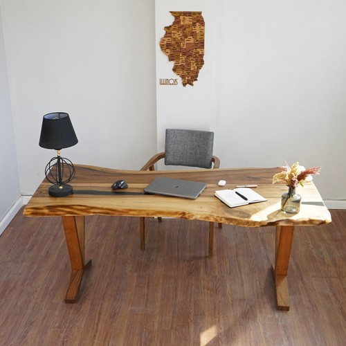 Solid walnut office desk - solid,