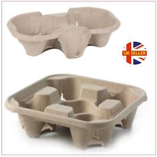 Cardboard Cup Holder Tray Hot Cold Drink Carrier Biodegradable Take Away Trays