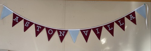 Football fabric bunting banner - football,