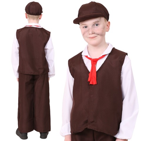 Childs brown poor victorian - brown,