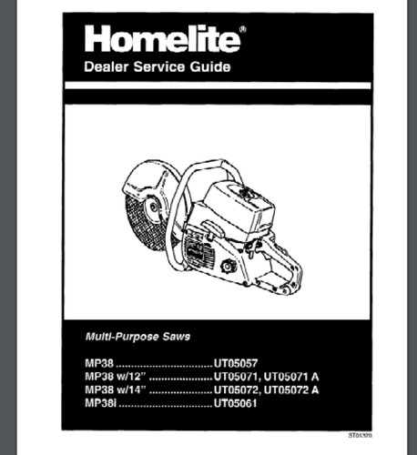 Homelite mp38 mp38i cut off - homelite,