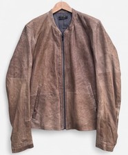 Diesel Black Gold 100% Lamb Leather Men’s Brown Leather Jacket - Large