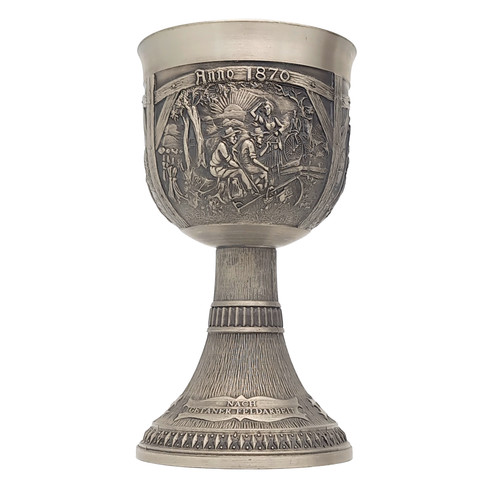 Sks zinn pewter goblet - pewter, chalice