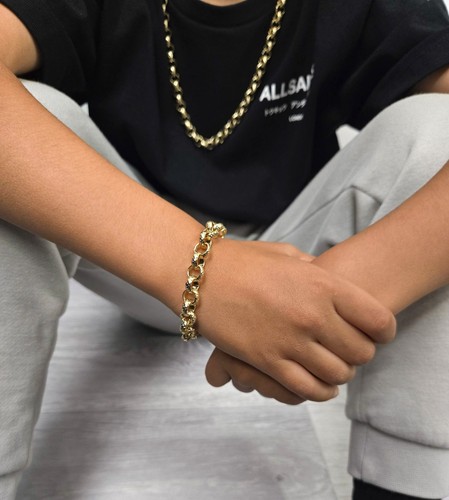 Kids 9ct gold - gold, patterned