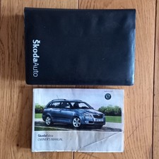 SKODA FABIA OWNERS MANUAL HANDBOOK GUIDE & WALLET PACK 2007-2011 COMBI & SCOUT