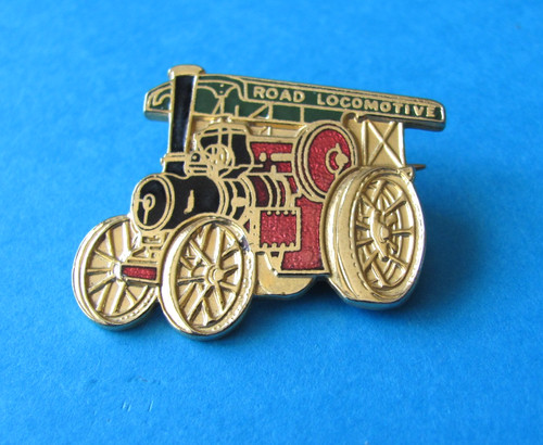 Steam road locomotive badge - locomotive,