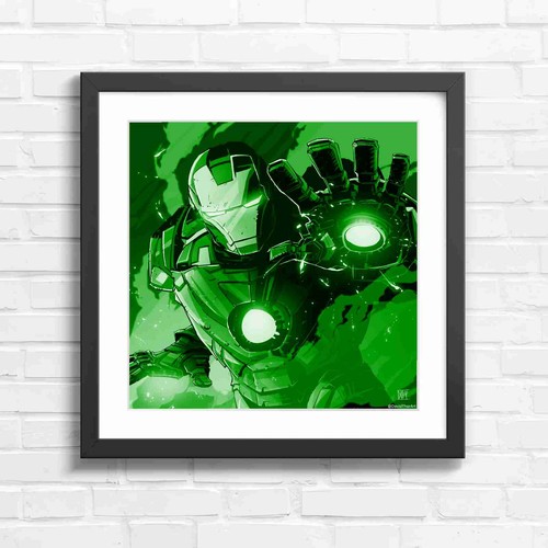 Bold iron man repulsor - man,