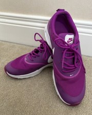 Ladies Nike Air Max Thea Vivid Purple White Running Trainers UK 4 EU 37.5 VGC