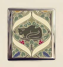 Art Nouveau Black Cat