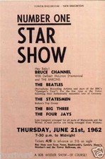 THE BEATLES Concert Flyer /
