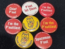Golden Wonder Peanut Club and Crisps Pin Badges collection - Rare