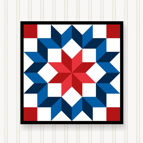 Barn quilt square sizes - barn, 8