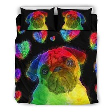 Love Pug Bedding Set For