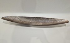 Large Antique Nickel Leaf Dish 90cm Long Display Bowl Centerpiece Home Decor