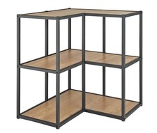 Habitat Loft Living Short Corner Shelving Unit - Light Oak