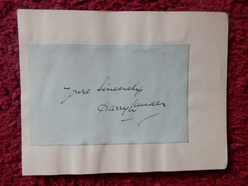 Harry lauder singer - -, /