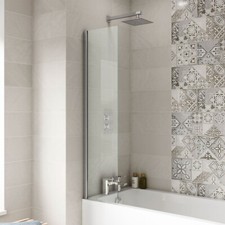 Small square fixed bath shower - small,