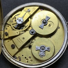 XIXc Silver Robert Geneve Jumping Independent  Second Pocket Watch Spares Repair