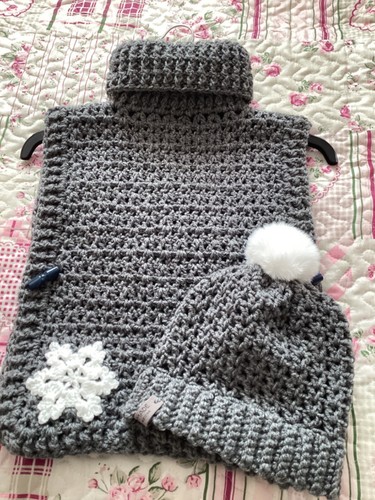 Crochet poncho and hat age