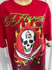 Ed Hardy Skull Flame Graphic T
