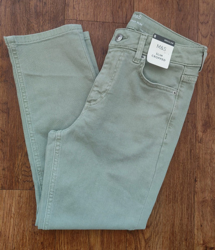 High waisted cropped slim - high,