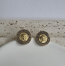 Versace Medusa Greco Earrings. Authentic. Pre-owned.