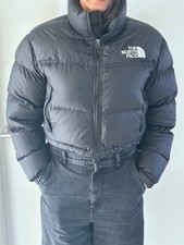 The North Face Women’s Nuptse 700 Short Jacket, Black, Size Small, Genuine