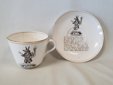 The Trusty Servant Porcelain Cup and Saucer Winchester College circa 1900