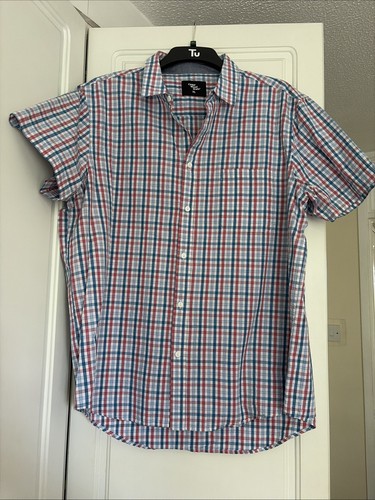 Blue and red check - and,