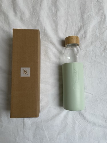 Nespresso glass water bottle - water,