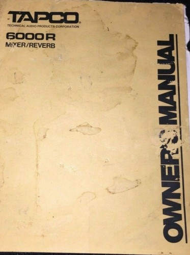 Rare tapco 6000 series sound - 6000,