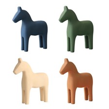 Wooden Horse Statue Figurine