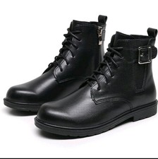 Naihoow Girls Black Shoes Girl